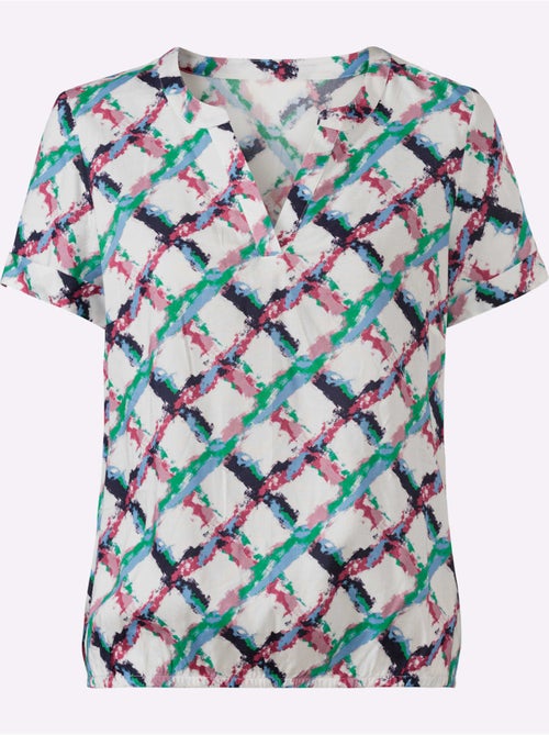 Chemisier à Enfiler Ourlet Avec Bande élastique - Taille Standard - Witt - Kiabi Chemisier à Enfiler Ourlet Avec Bande élastique - Taille Standard - Witt - Kiabi