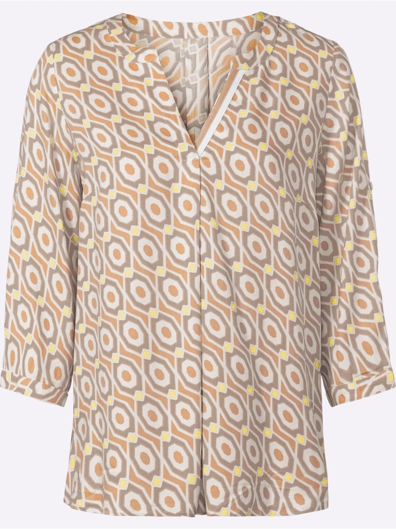 Chemisier à Enfiler Pure Viscose - Taille Standard - Helline Beige - Kiabi