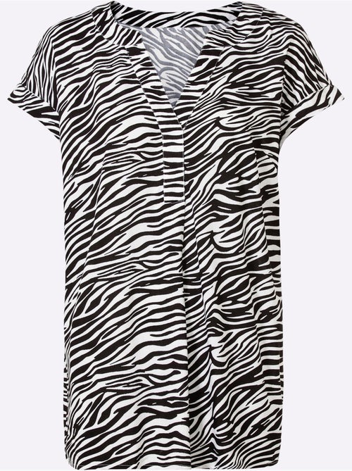Chemisier à Enfiler Pure Viscose - Taille Standard - Witt - Kiabi Chemisier à Enfiler Pure Viscose - Taille Standard - Witt - Kiabi