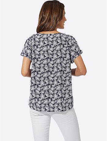 Chemisier à Enfiler Qualité Crêpe Facile à Entretenir - Taille Standard - Moda Vilona