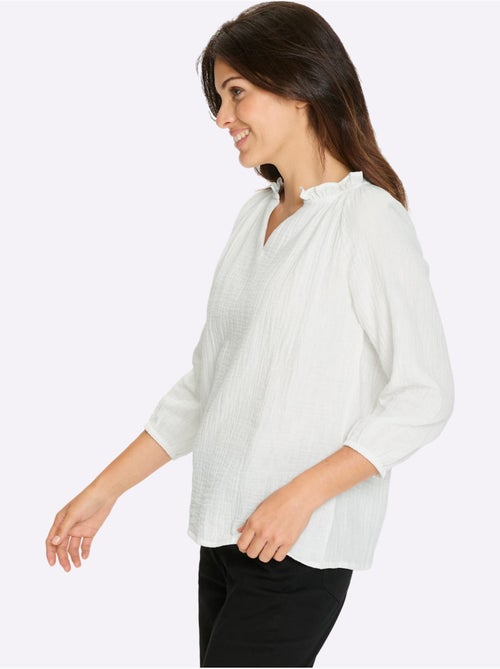Chemisier à Enfiler Qualité Mousseline - Taille Standard - Moda Vilona - Kiabi Chemisier à Enfiler Qualité Mousseline - Taille Standard - Moda Vilona - Kiabi