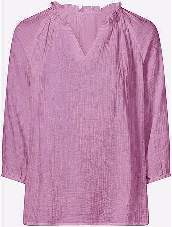 Chemisier à Enfiler Qualité Mousseline - Taille Standard - Moda Vilona