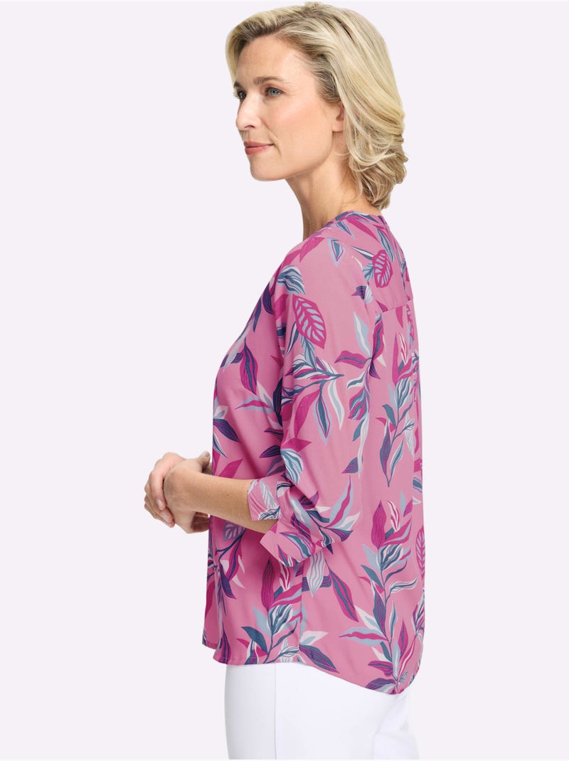 Chemisier à enfiler qualité tissée - taille standard - moda vilona Rose - Kiabi