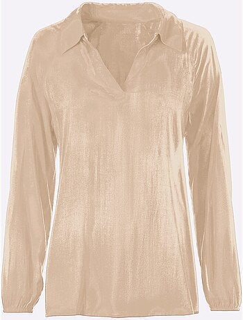 Chemisier à Enfiler Tricot Décontracté - Taille Standard - helline