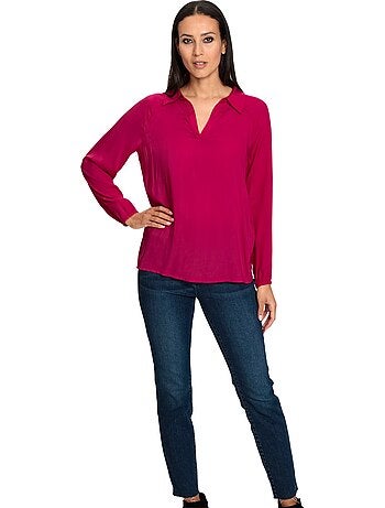 Chemisier à Enfiler Tricot Décontracté - Taille Standard - helline