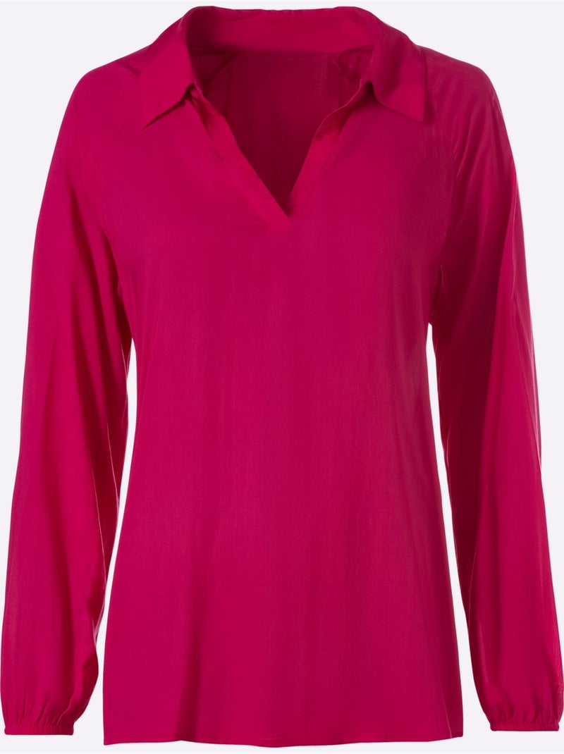 Chemisier à Enfiler Tricot Décontracté - Taille Standard - Helline Rose fushia - Kiabi