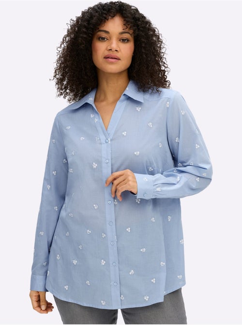 Chemisier à Fleurs - Taille Standard - Sheego - Kiabi