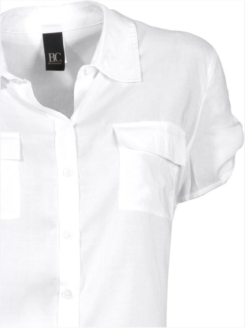Chemisier à manches courtes - taille standard - helline - Kiabi Chemisier à manches courtes - taille standard - helline - Kiabi