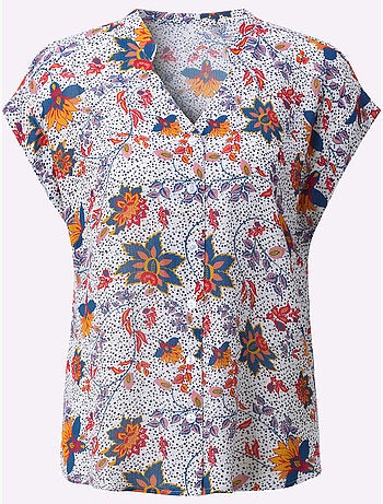 Chemisier à Manches Courtes 100% Viscose - Taille Standard - Witt