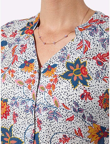 Chemisier à Manches Courtes 100% Viscose - Taille Standard - Witt