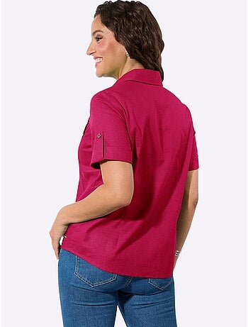 Chemisier à Manches Courtes 30% De Lin - Taille Standard - Witt