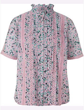 Chemisier à Manches Courtes Chemisier Moderne - Taille Standard - helline
