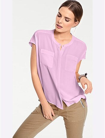 Chemisier à Manches Courtes Chemisier Moderne - Taille Standard - helline