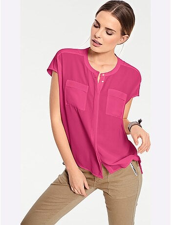 Chemisier à Manches Courtes Chemisier Moderne - Taille Standard - helline