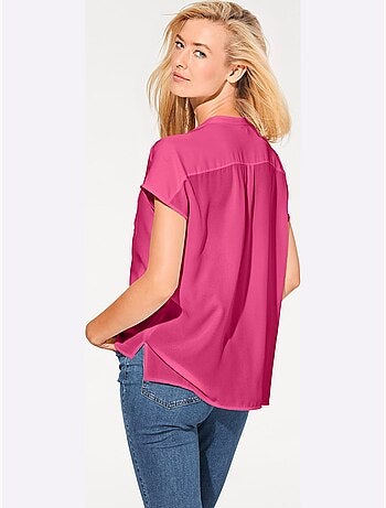 Chemisier à Manches Courtes Chemisier Moderne - Taille Standard - helline