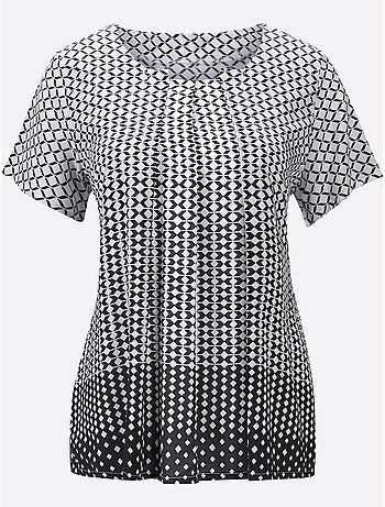 Chemisier à Manches Courtes Pure Viscose - Taille Standard - Helline