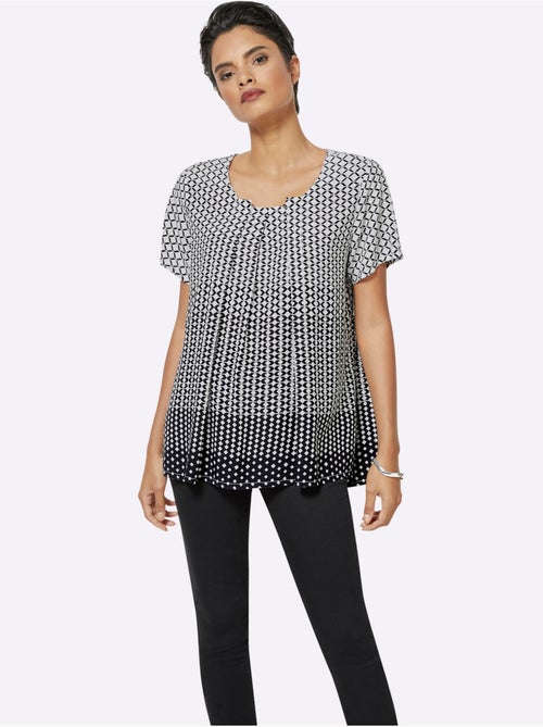 Chemisier à Manches Courtes Pure Viscose - Taille Standard - helline - Kiabi