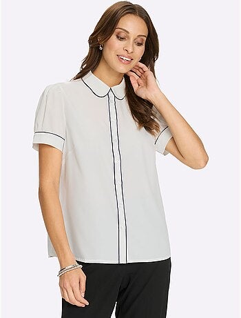 Chemisier à Manches Courtes Qualité Crêpe - Taille Standard - Witt