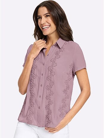 Chemisier à Manches Courtes Qualité Polyester Douce Et Fluide - Taille Standard - Witt
