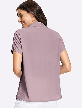 Chemisier à Manches Courtes Qualité Polyester Douce Et Fluide - Taille Standard - Witt