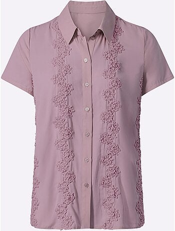 Chemisier à Manches Courtes Qualité Polyester Douce Et Fluide - Taille Standard - Witt
