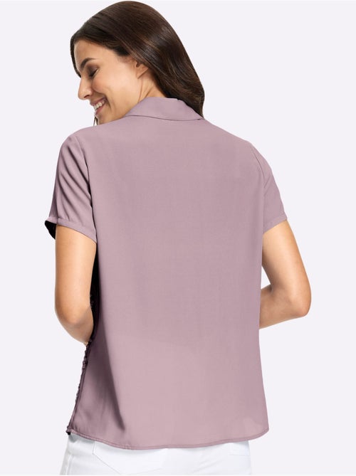 Chemisier à Manches Courtes Qualité Polyester Douce Et Fluide - Taille Standard - Witt - Kiabi Chemisier à Manches Courtes Qualité Polyester Douce Et Fluide - Taille Standard - Witt - Kiabi