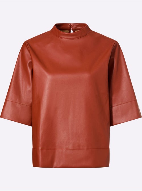 Chemisier à Manches Courtes Synthétique Joliment Brillant - Taille Standard - Helline - Kiabi Chemisier à Manches Courtes Synthétique Joliment Brillant - Taille Standard - Helline - Kiabi