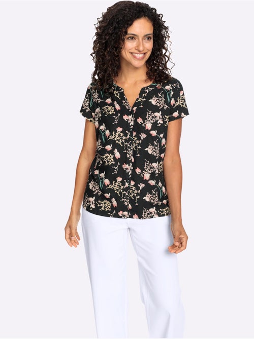 Chemisier à Manches Courtes Viscose (ecovero) - Taille Standard - Witt - Kiabi