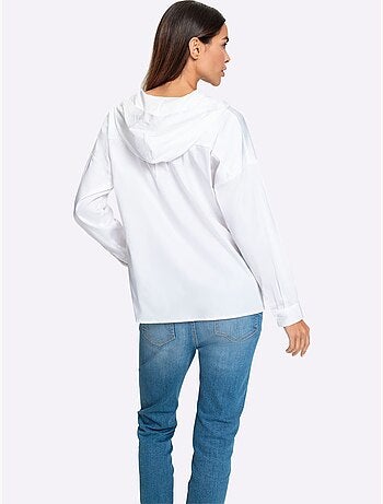 Chemisier à Manches Longues Capuche Tendance - Taille Standard - Helline