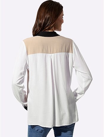 Chemisier à Manches Longues Col Chemise Ouvert - Taille Standard - Witt