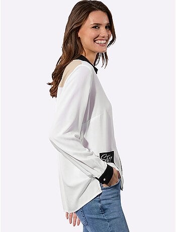Chemisier à Manches Longues Col Chemise Ouvert - Taille Standard - Witt