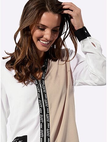 Chemisier à Manches Longues Col Chemise Ouvert - Taille Standard - Witt