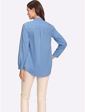 Chemisier à Manches Longues Col Montant - Taille Standard - helline