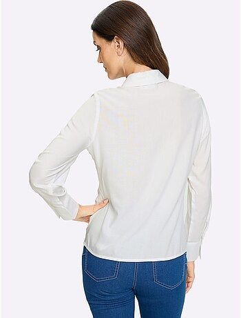 Chemisier à Manches Longues Fronces à La Taille, Effet Noué - Taille Standard - Helline