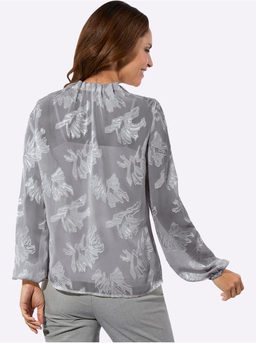 Chemisier à Manches Longues Motif Jacquard Original - Taille Standard - Witt - Kiabi