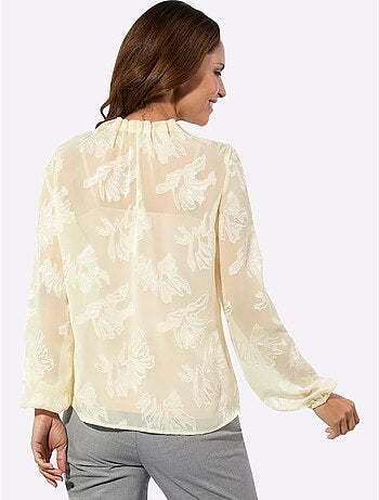 Chemisier à Manches Longues Motif Jacquard Original - Taille Standard - Witt