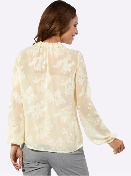 Chemisier à Manches Longues Motif Jacquard Original - Taille Standard - Witt - Kiabi