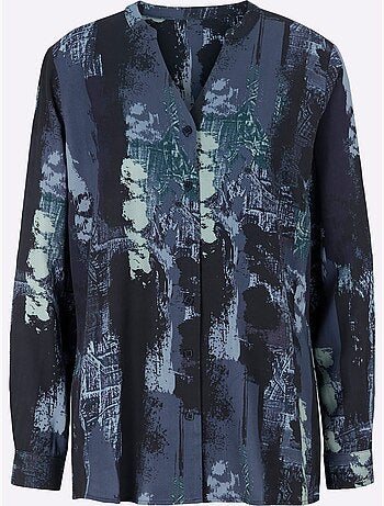 Chemisier à Manches Longues Pure Viscose - Taille Standard - helline