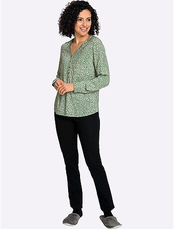 Chemisier à Manches Longues Pure Viscose - Taille Standard - Witt