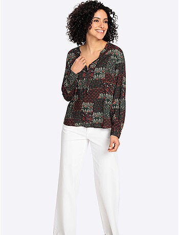 Chemisier à Manches Longues Pure Viscose - Taille Standard - Witt