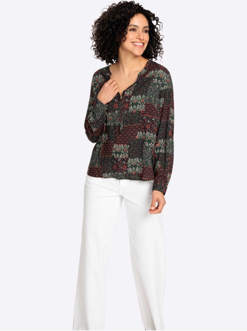 Chemisier à Manches Longues Pure Viscose - Taille Standard - Witt - Kiabi