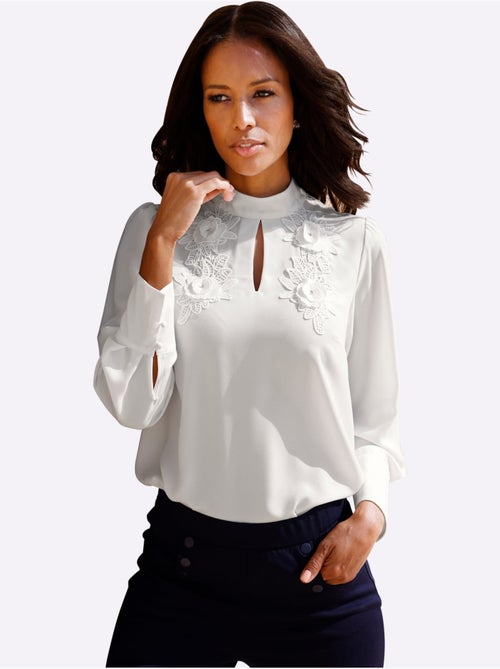 Chemisier à Manches Longues Qualité Crêpe - Taille Standard - Witt - Kiabi Chemisier à Manches Longues Qualité Crêpe - Taille Standard - Witt - Kiabi