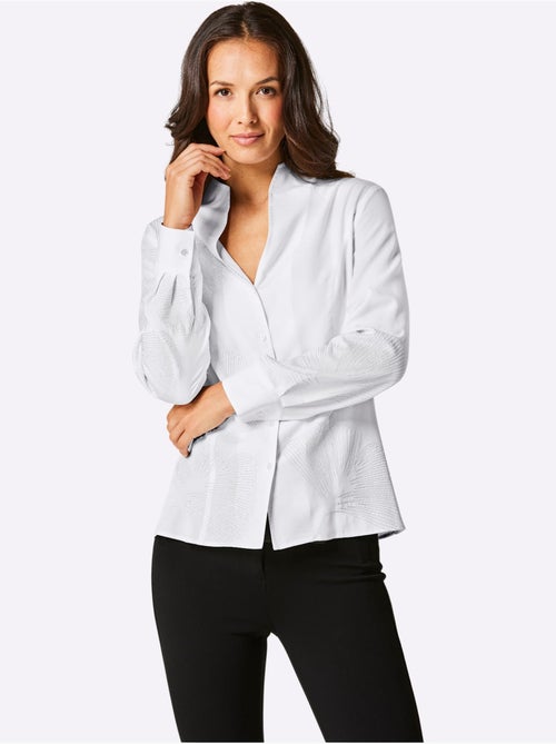 Chemisier à Manches Longues Qualité Lyocell - Taille Standard - Helline - Kiabi Chemisier à Manches Longues Qualité Lyocell - Taille Standard - Helline - Kiabi