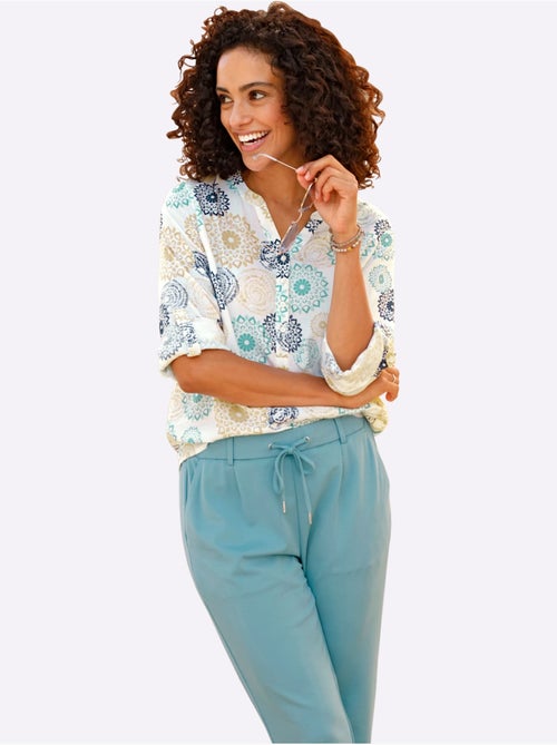 Chemisier à Manches Longues Tombé Fluide - Taille Standard - Witt - Kiabi