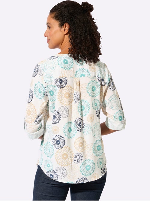 Chemisier à Manches Longues Tombé Fluide - Taille Standard - Witt - Kiabi