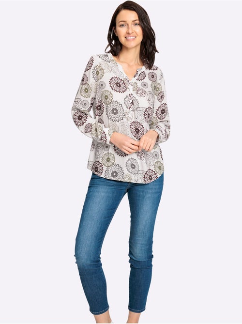 Chemisier à Manches Longues Viscose (ecovero) - Taille Standard - Witt - Kiabi