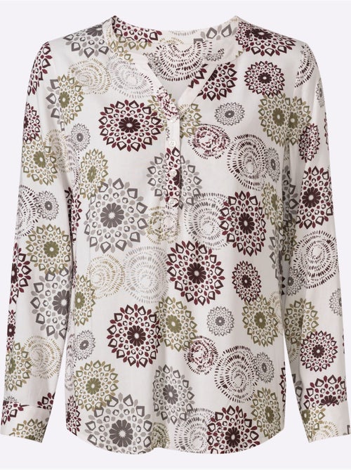 Chemisier à Manches Longues Viscose (ecovero) - Taille Standard - Witt - Kiabi