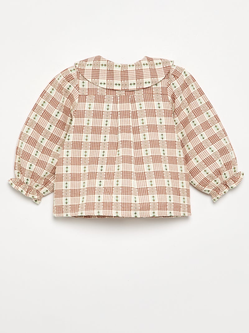 Chemisier à motif Beige - Kiabi
