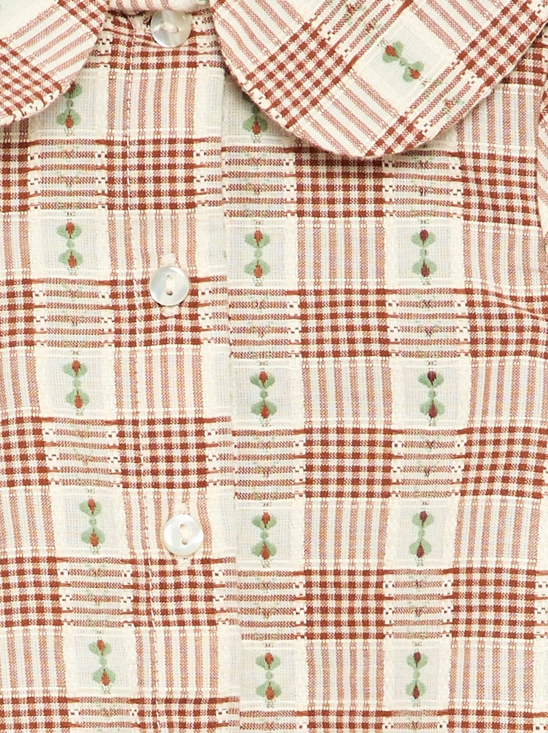 Chemisier à motif Beige - Kiabi