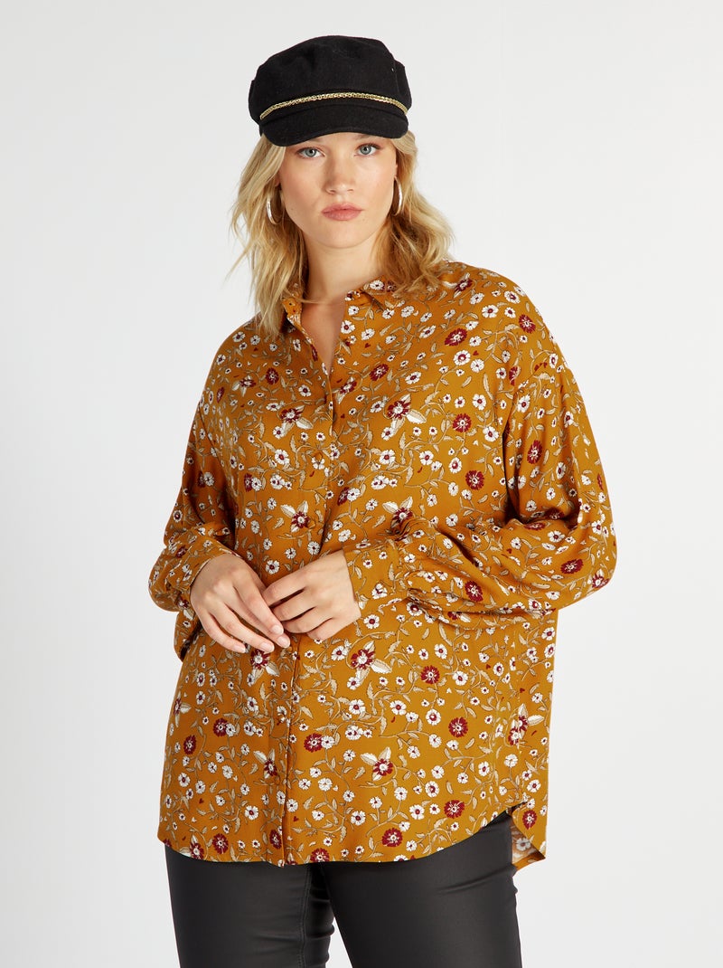 Chemisier à motif Orange - Kiabi